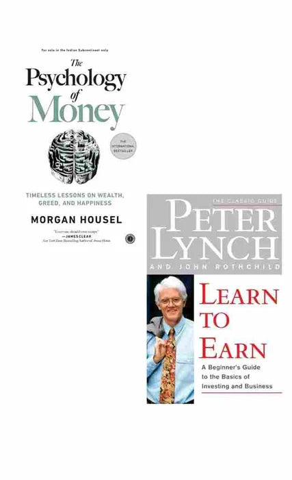 2 BOOK SET The Psychology of Money + Learn to Earn