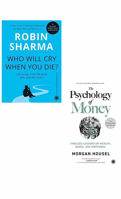 2 Book Set Who Will Cry When You Die + The Psychology of Money