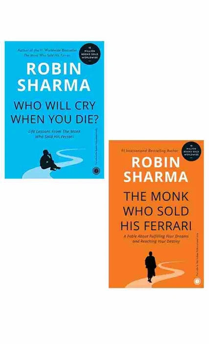 Robin sharma 2 Book set Who Will Cry When You Die + The Monk Who Sold His Ferrari