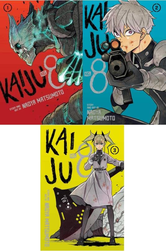 Kaiju No. 8 Manga Set Vol 1-3 by Naoya Matsumoto