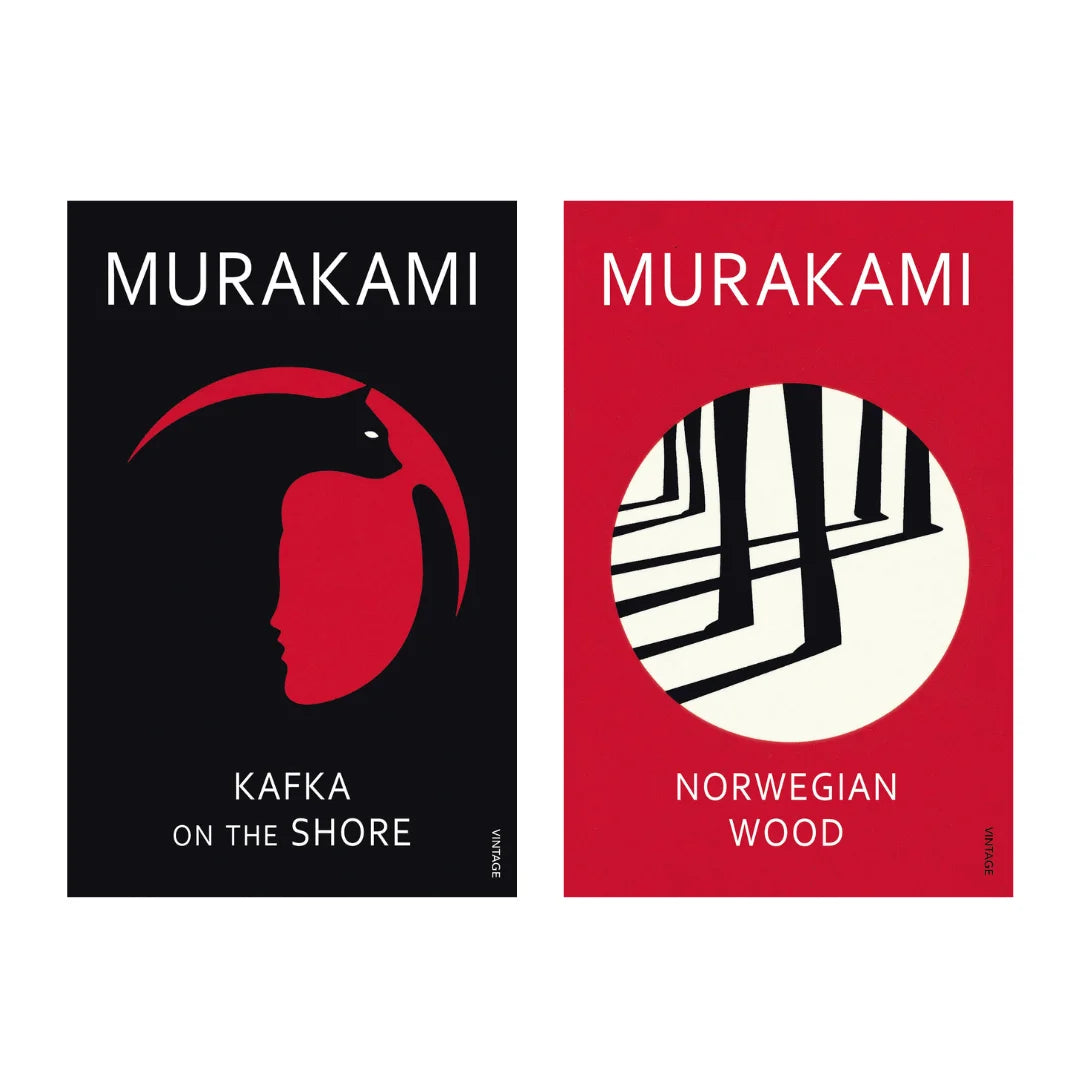Haruki Murakami 2-Book Set: "Kafka on the Shore" and "Norwegian Wood"