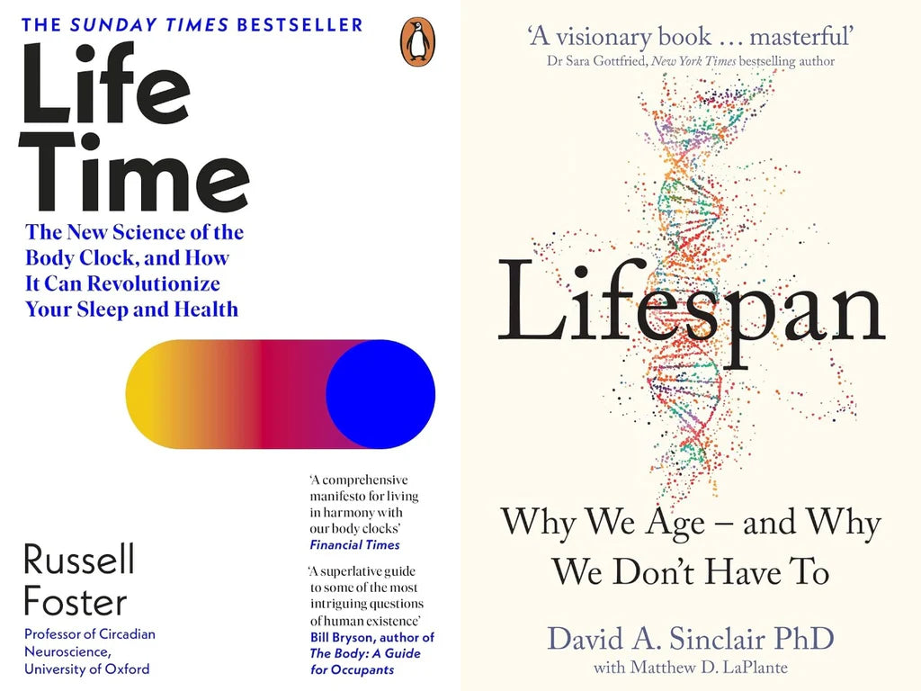 Lifespan by David A. Sinclair and Lifetime by Russell Foste (Combo)
