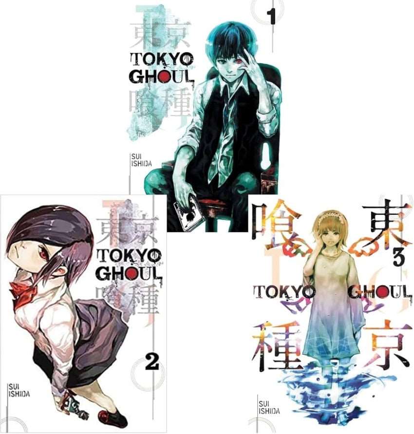 3 book manga set Tokyo Ghoul - Vol. 1 +Tokyo Ghoul - Vol. 2 + Tokyo Ghoul - Vol. 3- Sui Ishida