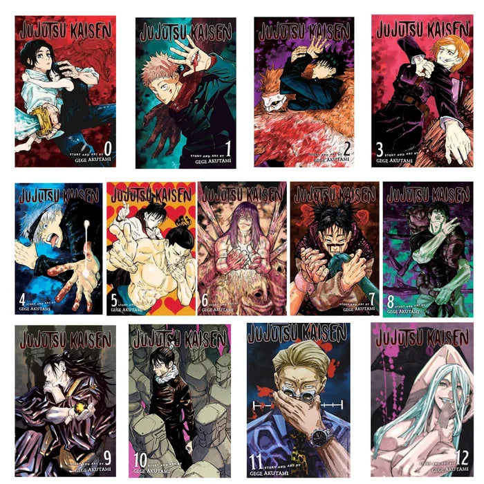Jujutsu Kaisen English Version Vol.0-12 Comic Set