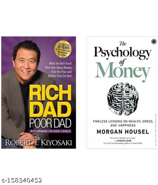 2 Book Set Psychology of money rich dad poor dad