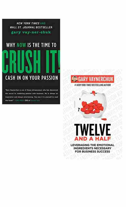 2 Book Set Collection  Crush It + Twelve and a Half
