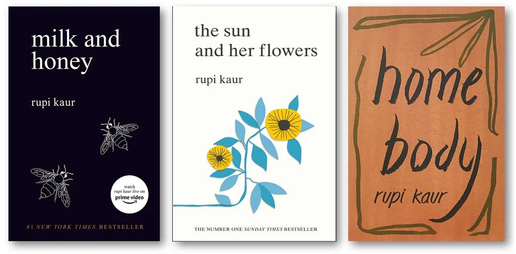 Milk And Honey + The Sun And Her Flowers + Home Body (Combo Of 3 Books) Author: Rupi Kaur