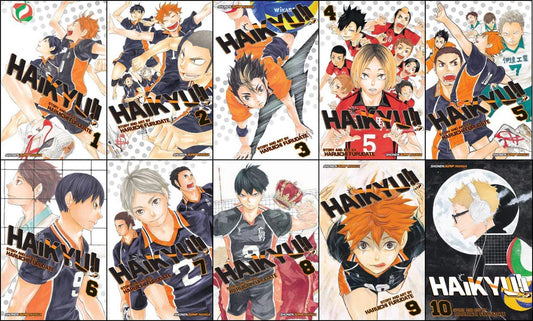 Haikyu Manga Set, Vol. 1-10 by Haruichi Furudate