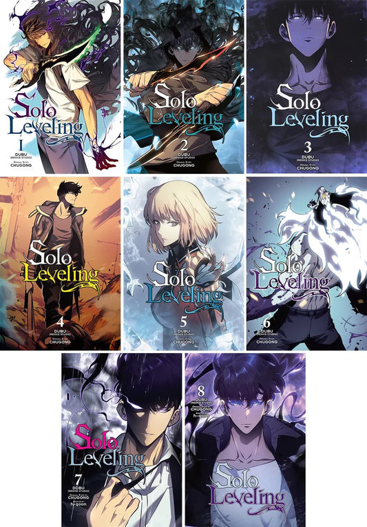 Solo Leveling Manga Series Vol 1-8: 8 Books Collection Set by Chugong