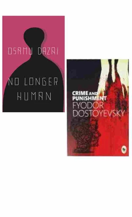 2 Book Set Collection  No Longer Human + Crime And Punishment