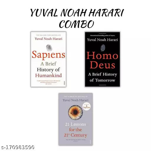 3 Book set Harari's Trilogy Collection Sapiens + Homo deus + 21 Lessons for 21st Century