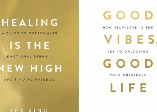 2 Book Set Collection  Good Vibes, Good Life + Healing Is the New High