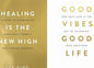 2 Book Set Collection  Good Vibes, Good Life + Healing Is the New High